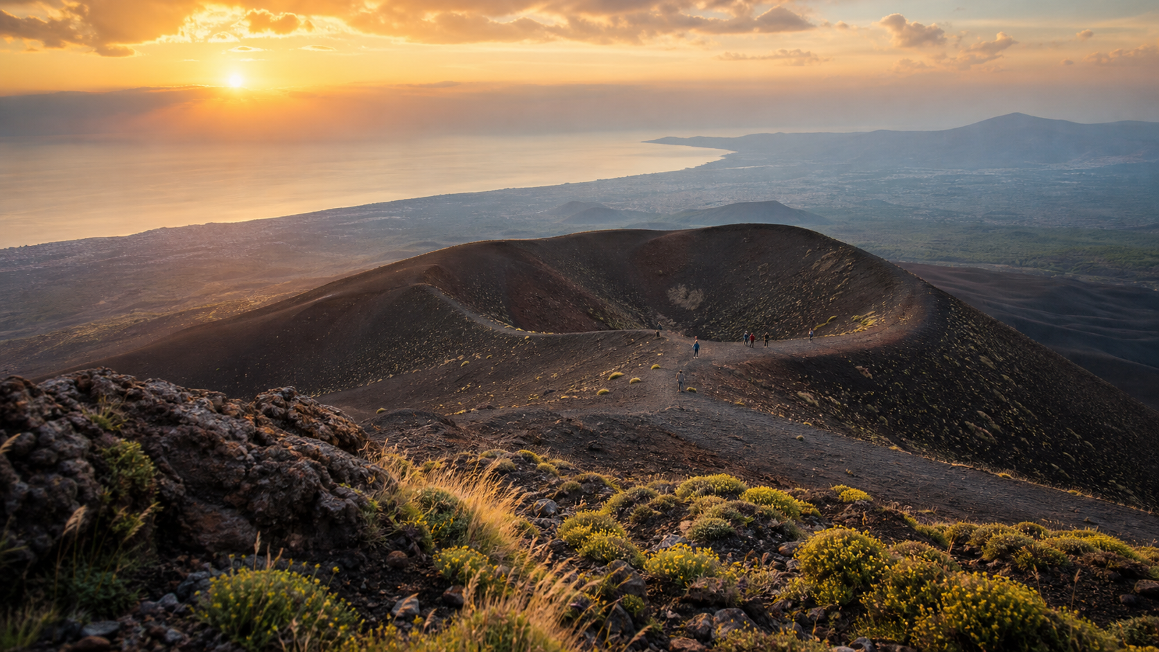 Mount Etna volcanic landscape